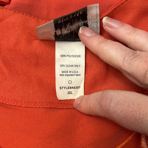 3K FASHION, pumpkin/spice 3 piece skirt set with sequins/embroidery/ruffles - Picture 5 of 5